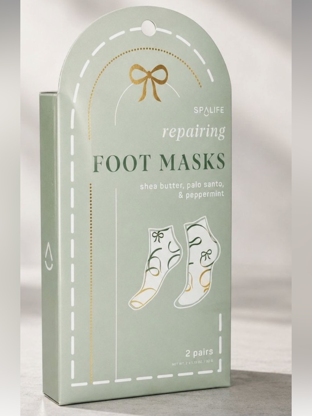 Spa Life Foot Mask Pack - Mint Green Box